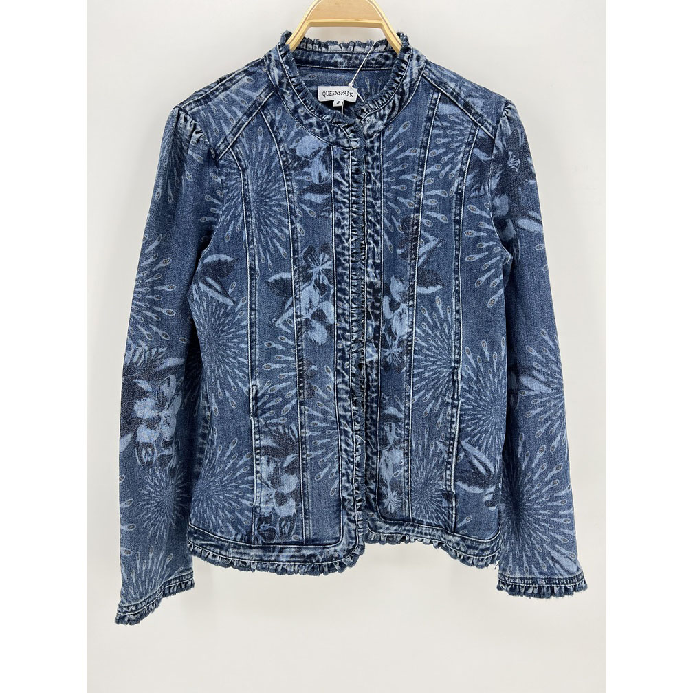 SILVER PRINT DENIM JACKET