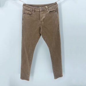 brown slim fit stretch denim jeans
