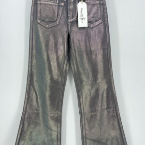 Metallic Coated Flare Jeans | Factory Direct OEM & ODM Available