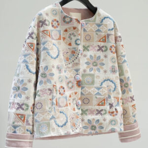 Embroidered women's coat