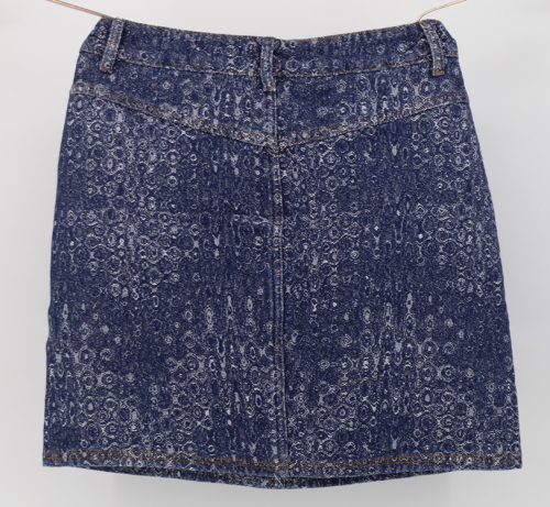 trendy jacquard fabric ladies' denim skirts